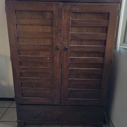 ​Dark Wood Armoire / TV Cabinet