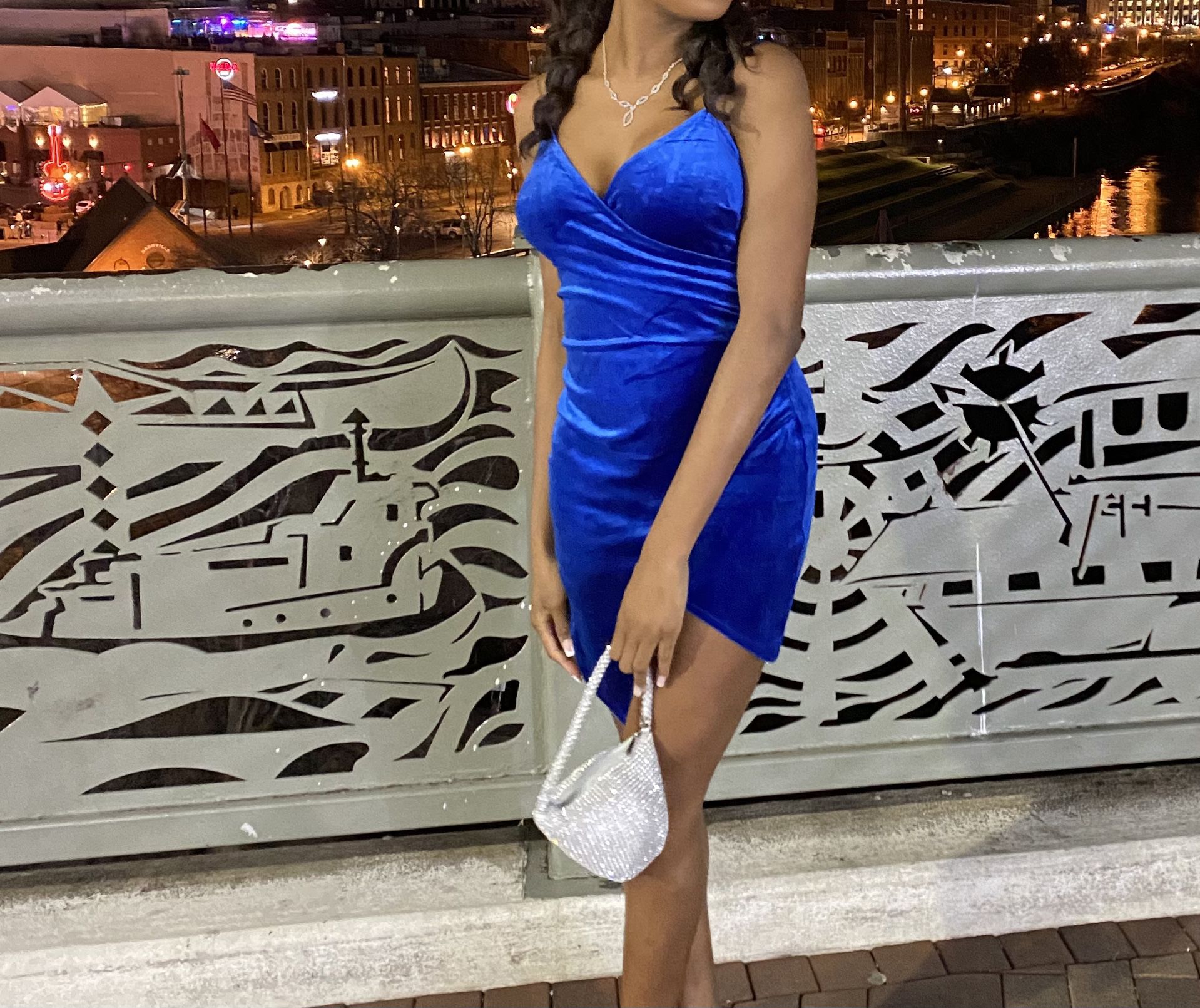 Blue Homecoming Dress