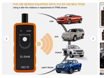 TPMS Reset Tool EL-50448 Relearn Auto Service Tool Tire Pressure Sensor For GM.