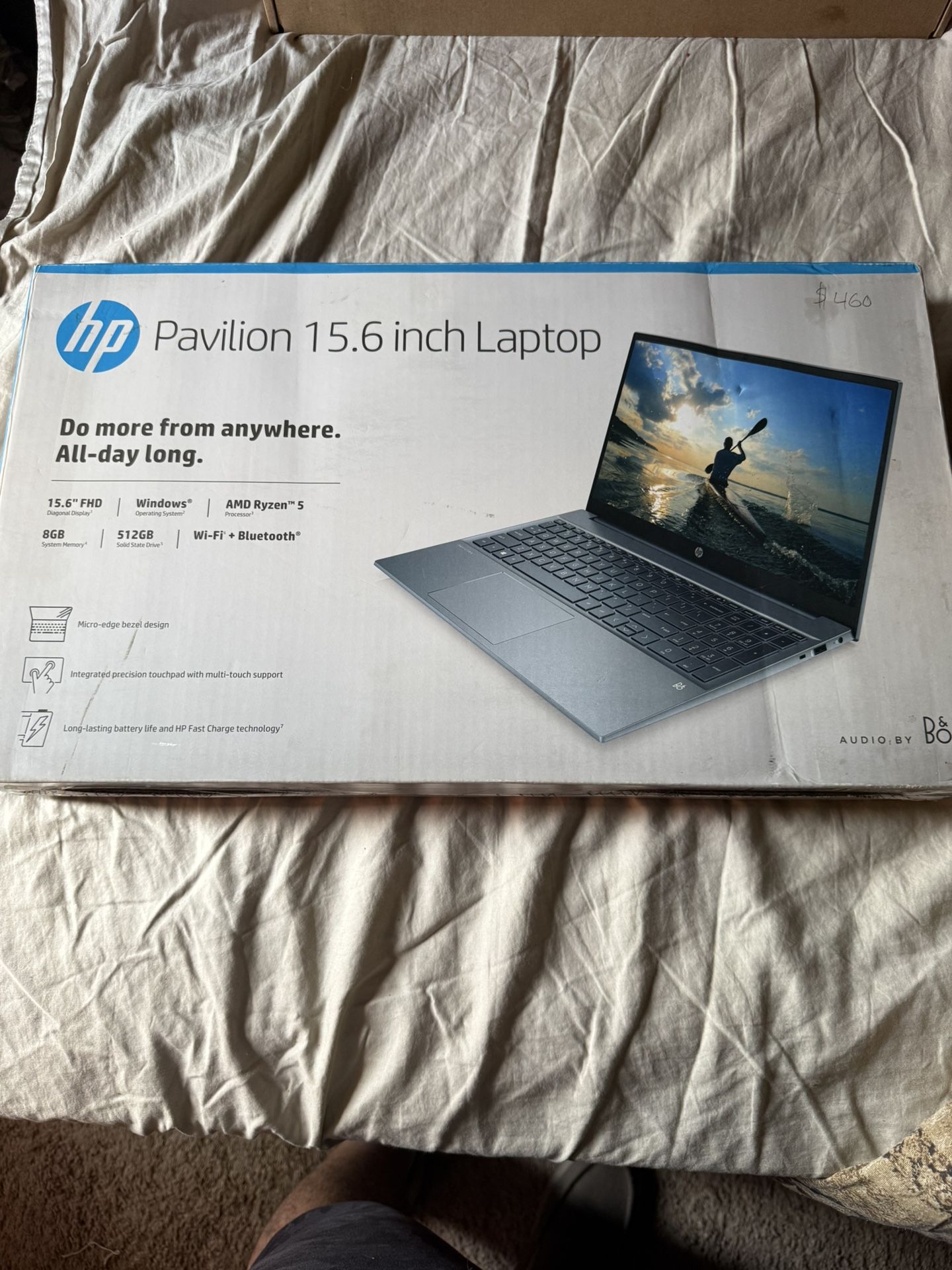 HP Pavilion 15” Laptop – Ryzen 5 / 8GB / 512GB SSD