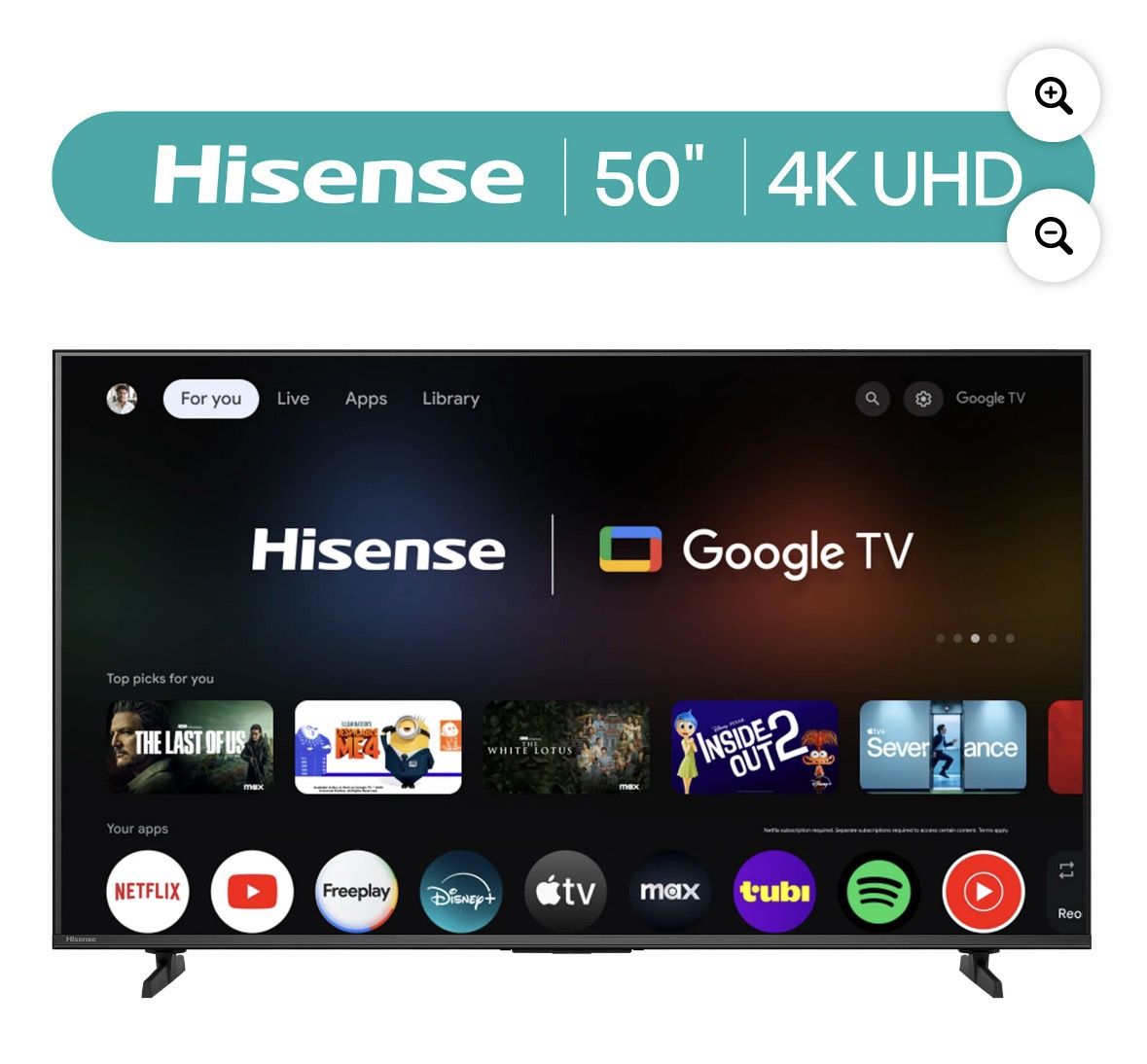 Hisense 50 4K UHD HDR Google Smart TV
