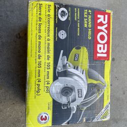 Ryobi 4 Inch Hand Held Tile Saw