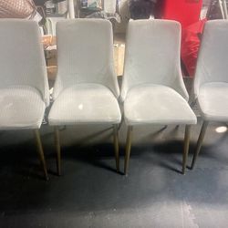 Set of 4 Modern Grey Chairs
