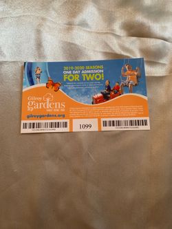 Gil Roy gardens ticket one day admission for two