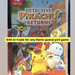 Detective Pikachu Pokémon Switch Game