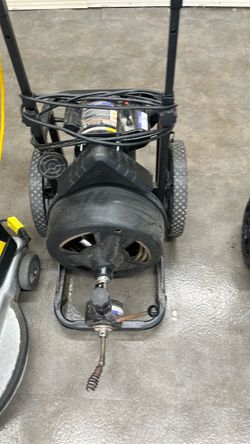 Electric Drain Snake Auger Machine on Wheels