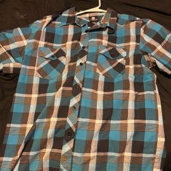 YAGO Blue Checkered Shirt
