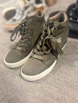 Guess High-Top Wedge Sneakers