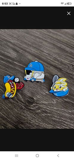 LA Dodgers Enamel Pin Set of 3
