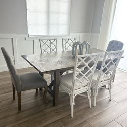 High End Dining Table And Chairs 