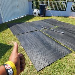 $83 each. Rubber Mats 6x4, Thick 3/4, 💯 Pounds Weight.  Delivery For Extra