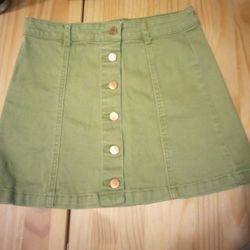 Women's Size 26 Forever 21 Olive Green Skirt Worn Once $5 Must Pick Up In Edinburg No Holds 