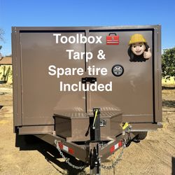 New 8x4x12 Scissor Lift Hydraulic Dump Trailer Loaded With Accessories 🔥