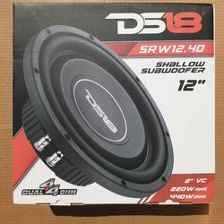 NEW! 12 Inch Shallow Mount Subwoofer
