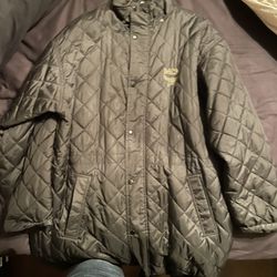 MCM Quilted Heavy Parka Jacket Black 