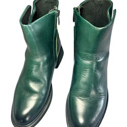 Women’s Franco Sarto Leather Boots Size 8.5 L-Bealy Green LE NIB