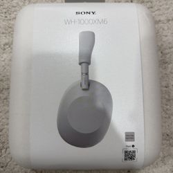 sony wh-1000xm6 headphones silver new
