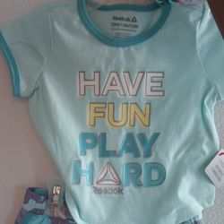 Girls 12mth Reebok Short Set