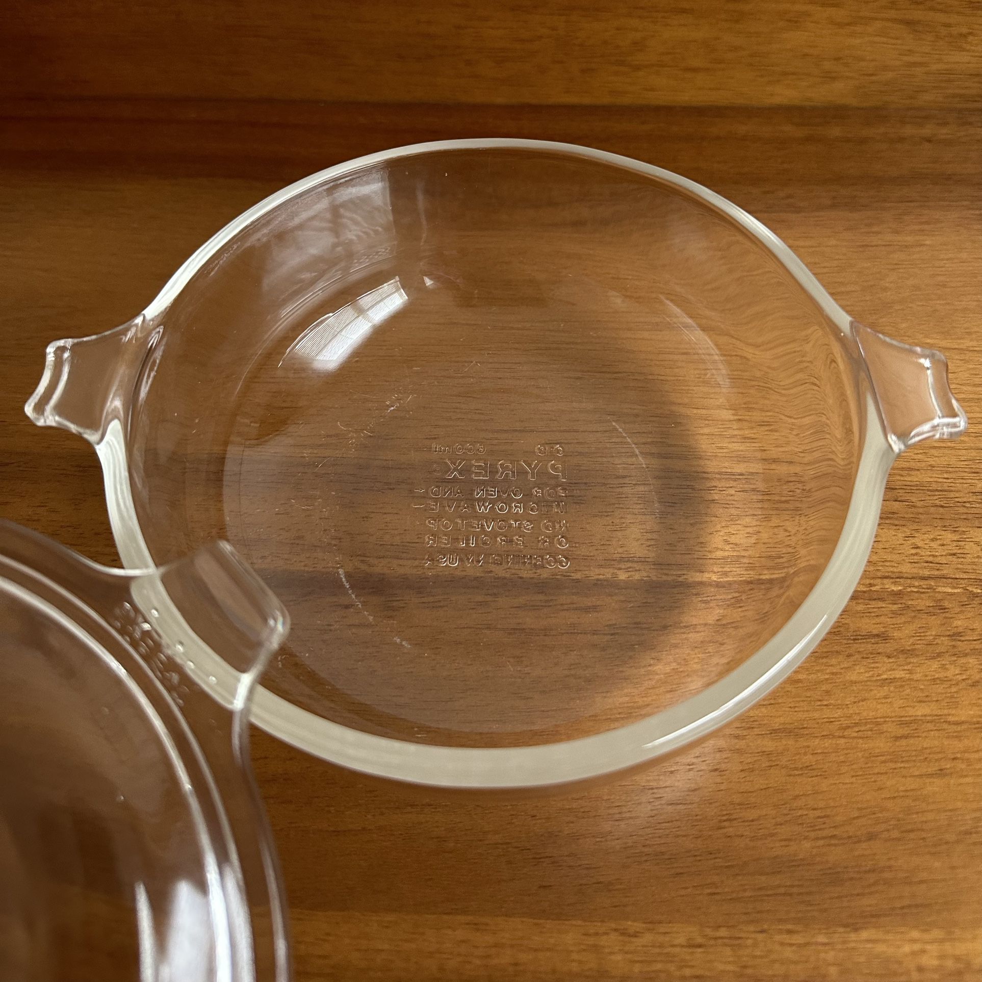 Pyrex Corning Ny USA Glass Casserole 600ml Vintage
