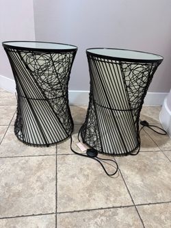 Zeke lit end tables set