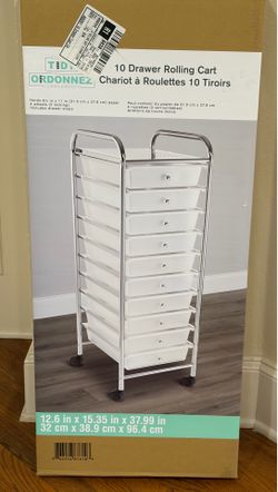 10 Drawer Rolling Cart - New Unopened Box