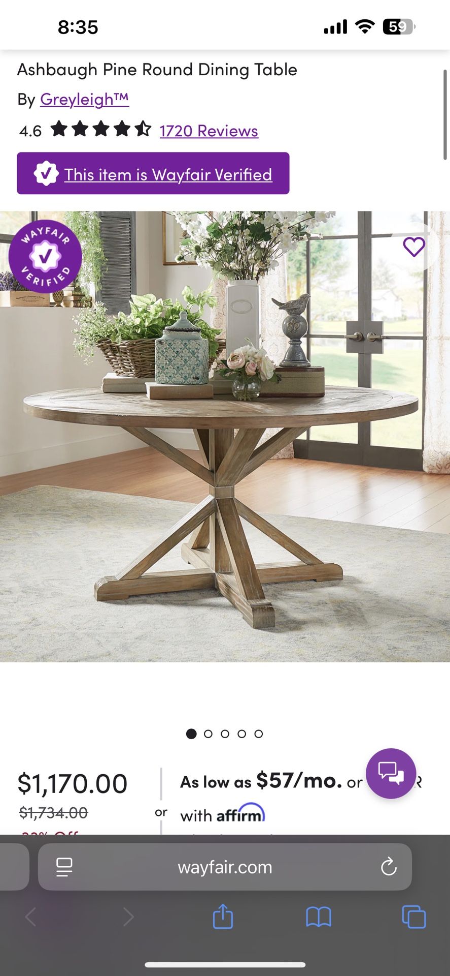 Round Dining Table