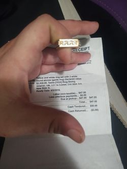 Diamond/Gold Gents Ring