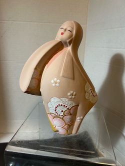 Vintage 7.75”Japanese Hakata MCM Clay Doll with Association Seal-$75 CASH