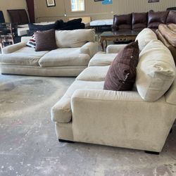 Dabric Sofas Set 2 Pieces 