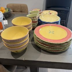 Floral Plate Set