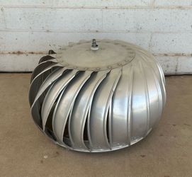 Large 14" All Rust Free Aluminum Roof Turbine Ventilator for Art Landscaping Projects