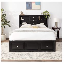 Queen Bed Frame With Storage