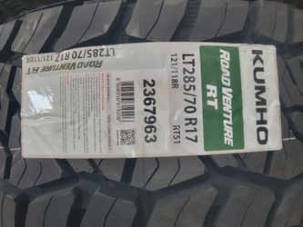 4 new KUMHO RT tires 285.70.17