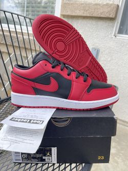 firm jordan 1 bred gs size 4/4.5/5/5.5/6/6.5/7y $90 firm