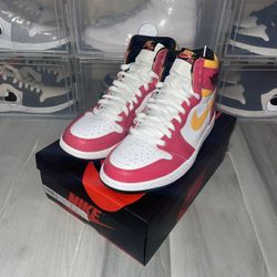 Jordan 1 Retro High OG Light Fusion Red - Size:9 M