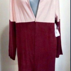 LIZCLAIBORNE WOMEN'S LONG SLEEVE  OPEN FRONT  CARDIGAN SIZE MEDIUM.
