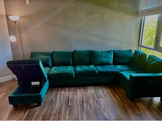 Forest Green 5 Seat sectional