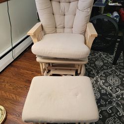REVOLVING -Rocking Chair/Glider With Rocking Ottoman For Leg Rest