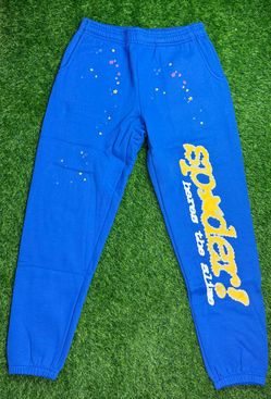Sp5der blue sweatpants