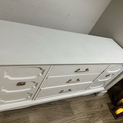 Vintage White Dresser 