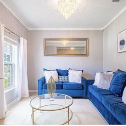 Blue Living Room Set 