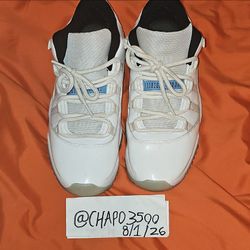 Jordan 11s size 10 low top light blue