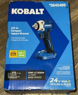 Kobalt 6.75-Amp 24-volt Variable Speed Brushless 1/2-in Drive Cordless Impact Wrench