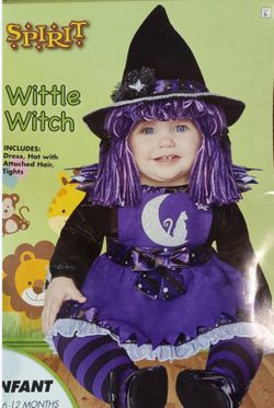Wittle Witch infant costume Sz 6m/12m