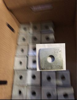 Galvanized Square Plate Washers 5/8" – Bulk Lot