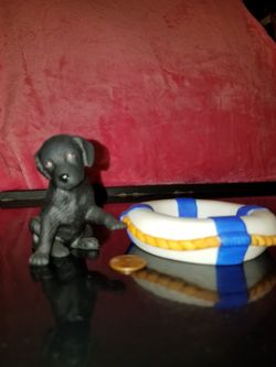 Labrador Retriever" to the rescue" dog figurine