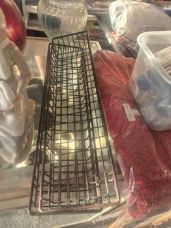Dark Metal Wire Storage Basket