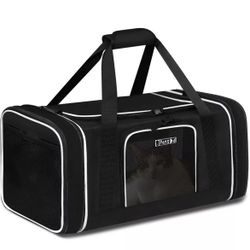 Petskd Length-Expandable Pet Carrier 17x12x8.5 Inches JetBlue Frontier Spirit...