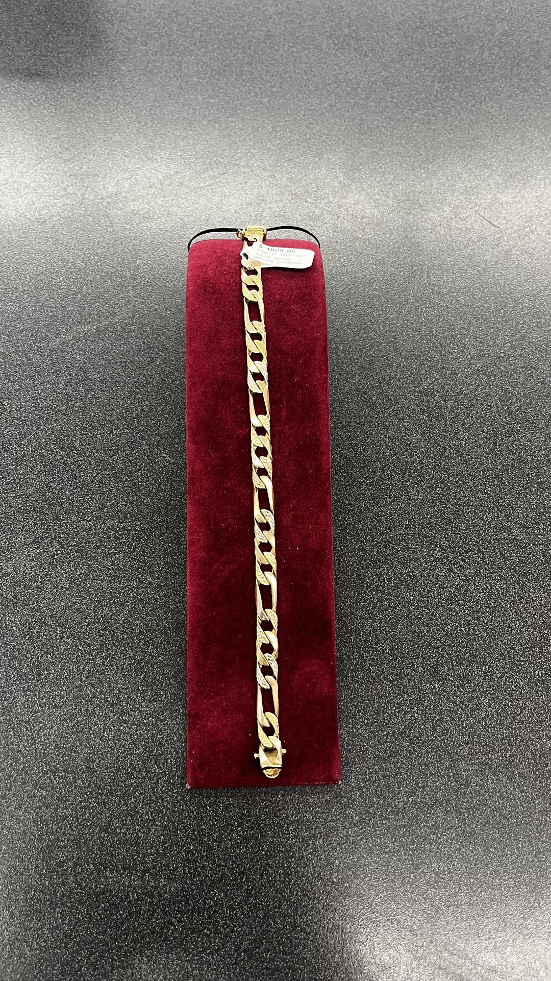 Figaro Bracelet 14k Tri Color 15.2 Grms Size 8