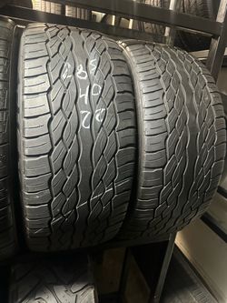 PAIR OF TIRE 285 40 22 FALKEN 85% LIFE
